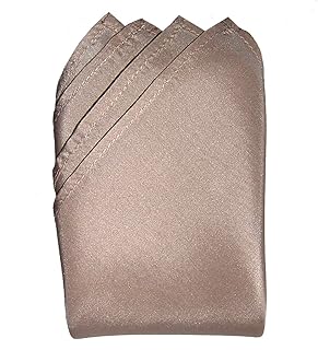 Classic Tan Silk Handkerchief - Full-Sized 16