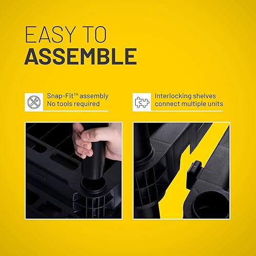 Miniatura 5 de Plano Estantes de almacenamiento de plástico extra resistentes con 5 estantes, 72.5 x 36 x 24 pulgadas, capacidad de 1000 libras, estantes de