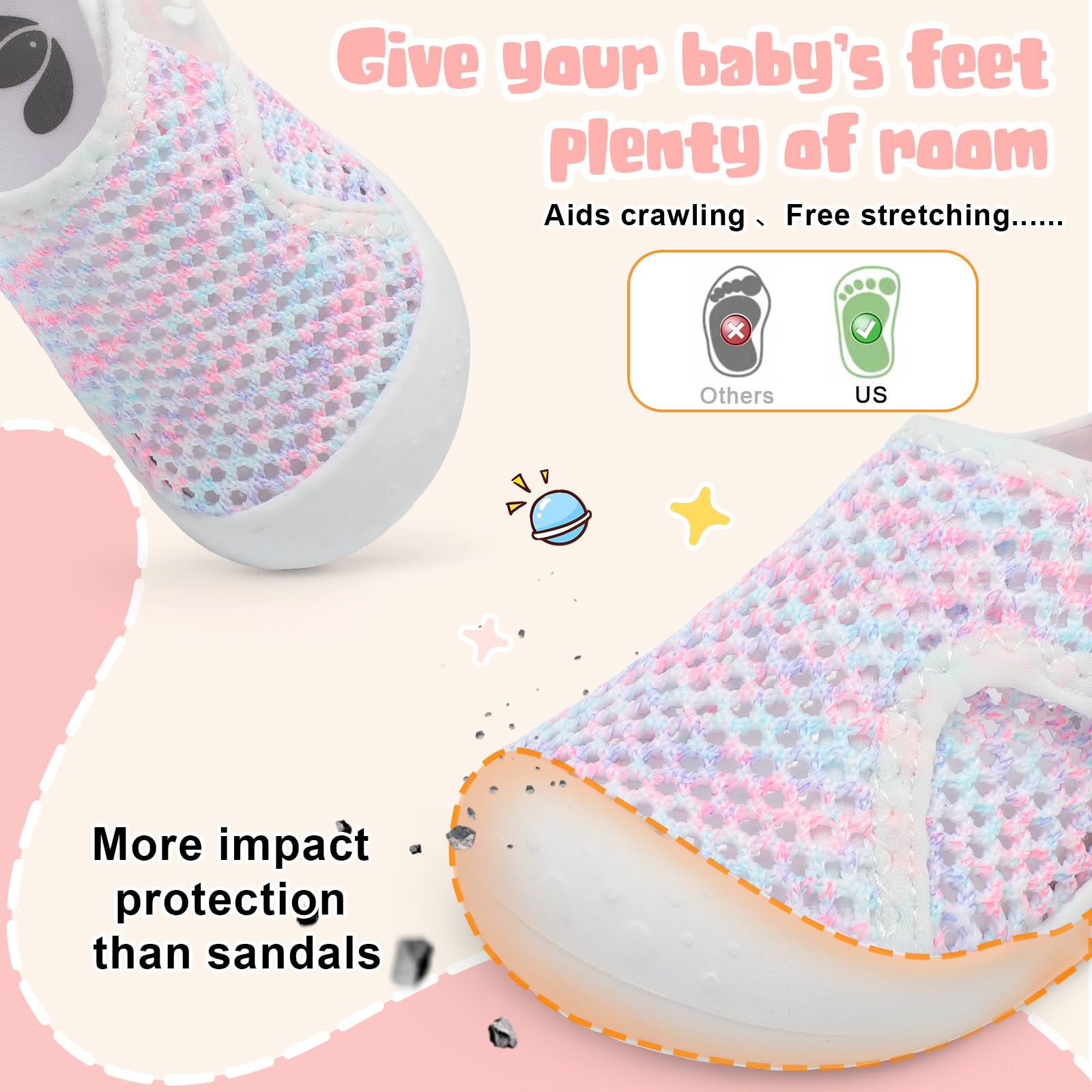 FEETCITY Infant Water Shoes Boys Girls Quick Drying Aqua Sock Beach Pool Shoes