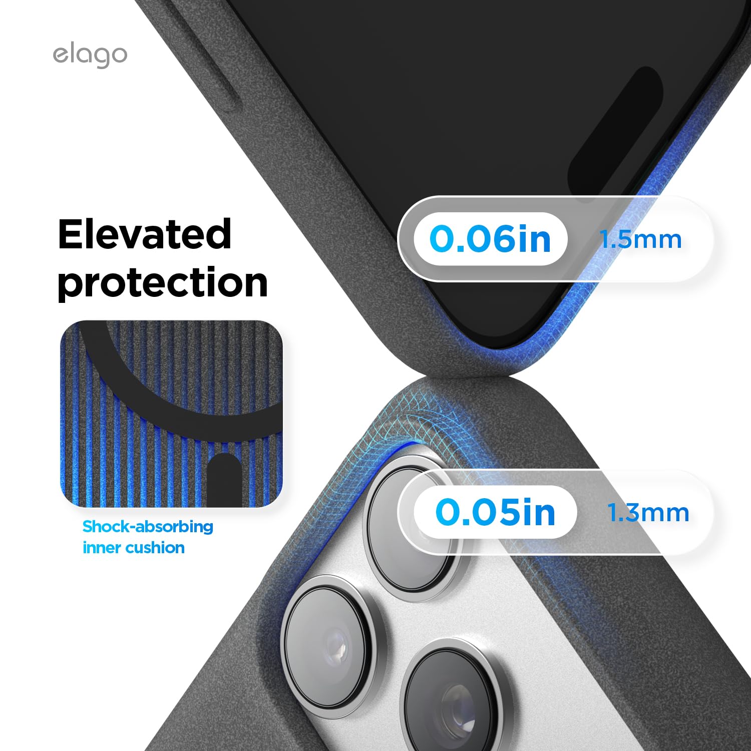 elago Magnetic Pebble Case for iPhone 18 Pro Max & iPhone 17 Pro Max Gray — Amazon image 7