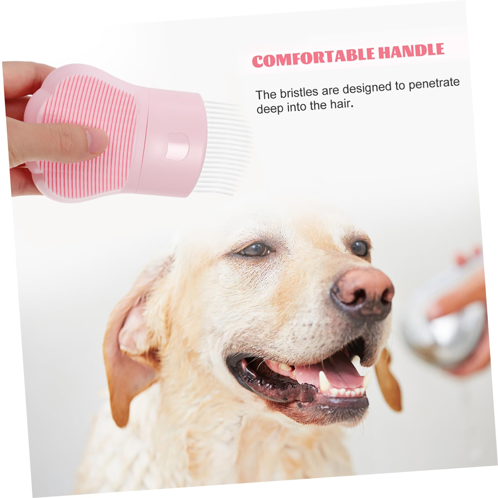 Abaodam Pet Knot Comb for Cats and Dogs Gentle Hair Removal Brush for Long Haired and Short Haired Pets Daily Grooming and Bathing Tool to Eliminate Tangles and Dander