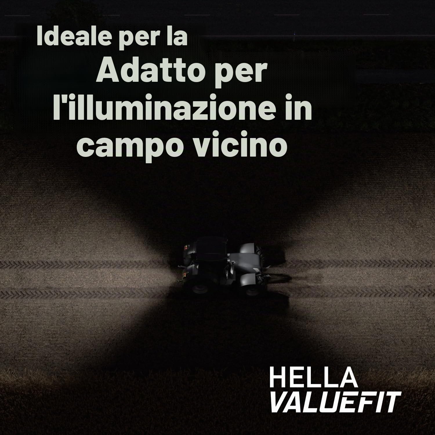 HELLA VALUEFIT 1GA 357 109-002 LED-Faro da lavoro, S3000, 12/24/48V, 3000lm, avvitato/Montaggio, esterno -arco di montaggio orientabile, Illuminazione campo vicino, Cavo 800mm, SpinaDEUTSCH