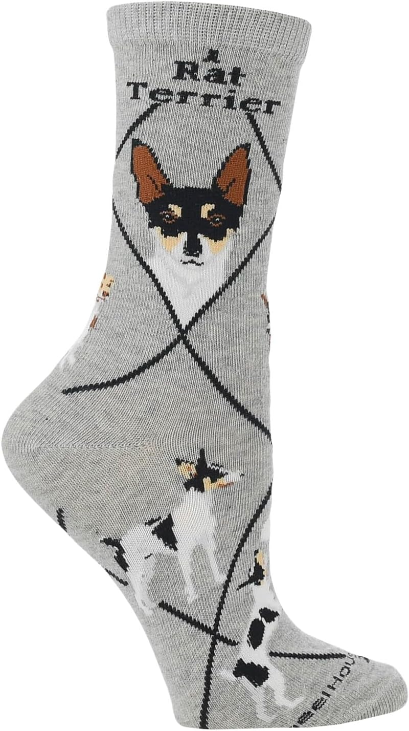 WHD Rat Terrier Crew Socks for Women & Men | Gift for Dog Lovers, Cute Pet Socks - Image 3