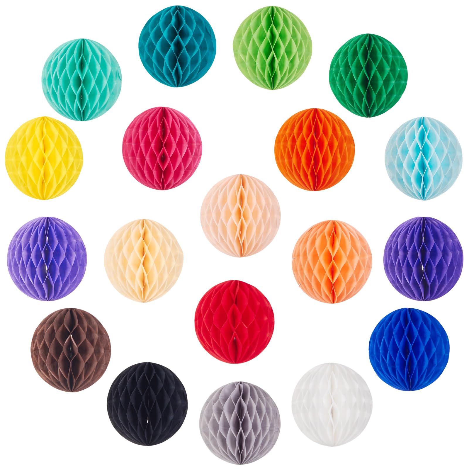SUNBEAUTY Wabenball Honeycomb Balls Zeremonie Dekoration für Tischdeko Geburtstag Hochzeit