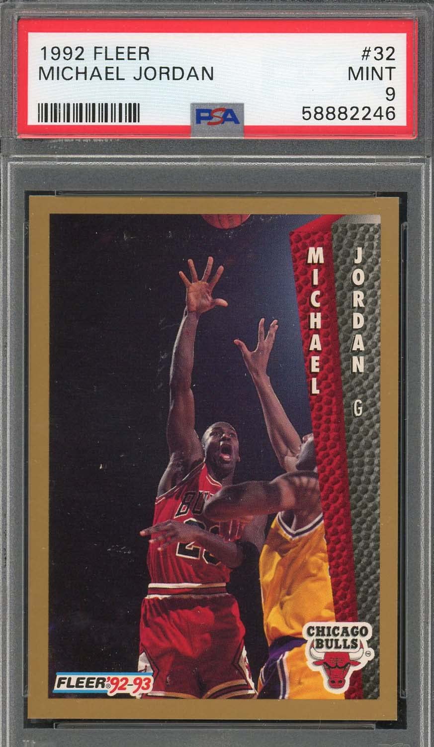 Amazon.com: Michael Jordan 1992 Fleer Basketball Card #32 Graded