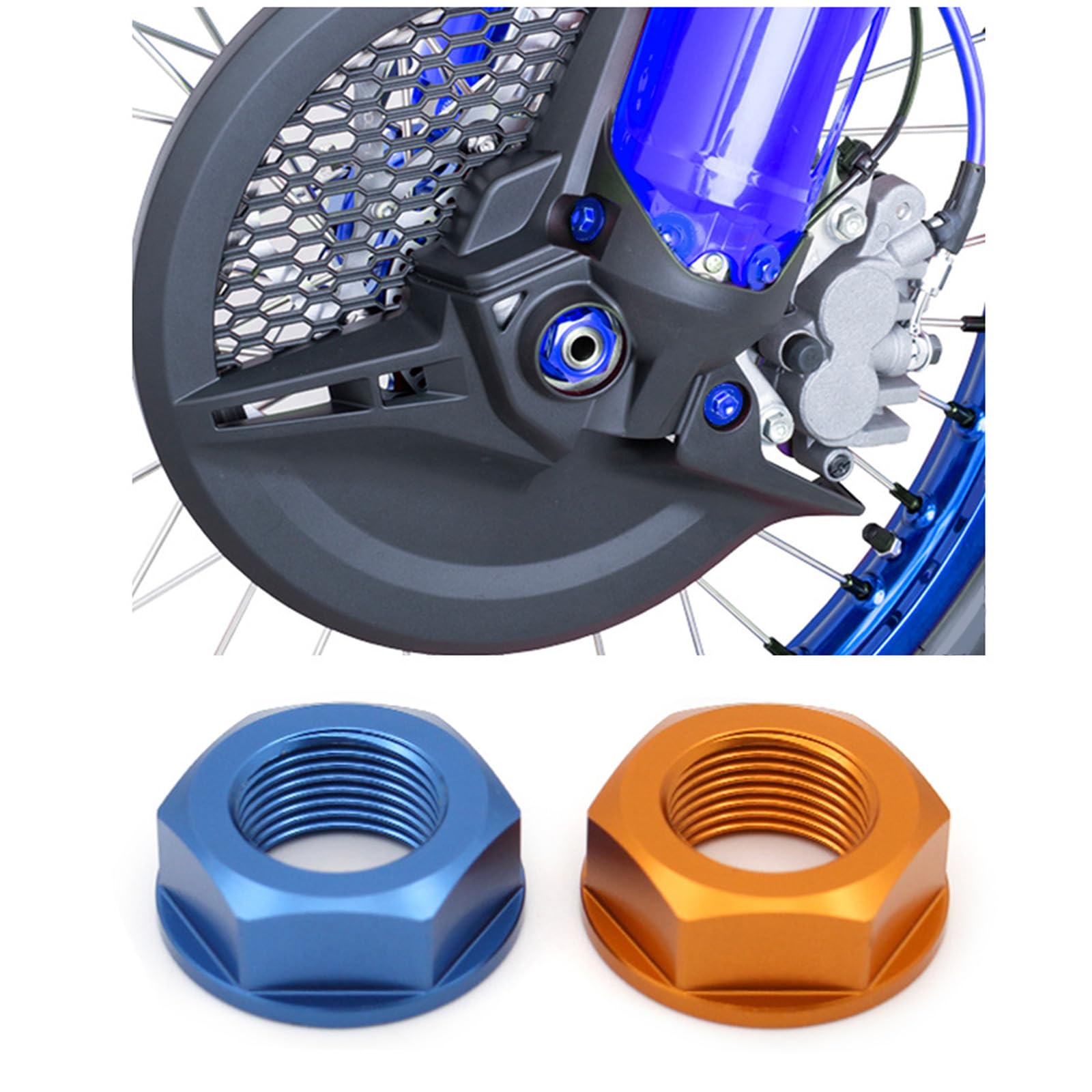 Dado assale posteriore M20 in alluminio per asse posteriore, facile da usare, elegante accessorio per moto per guida sicura