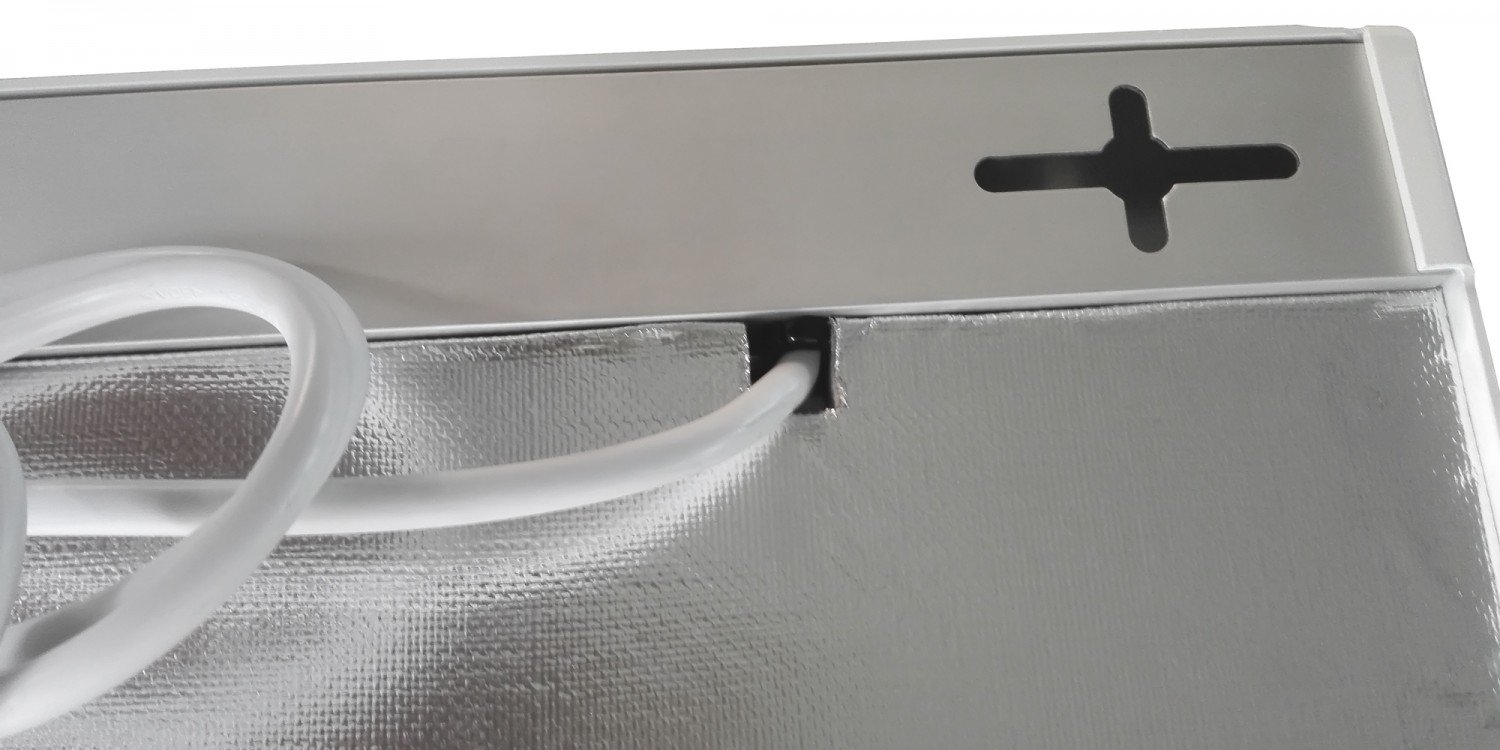 VIESTA® H900 Riscaldamento a infrarossi 900 W – Pannello 75×120 cm, Carbon Crystal, senza cornice, parete/soffitto, IP20, TÜV/GS, protezione surriscaldamento, incl. termostato wireless TH20