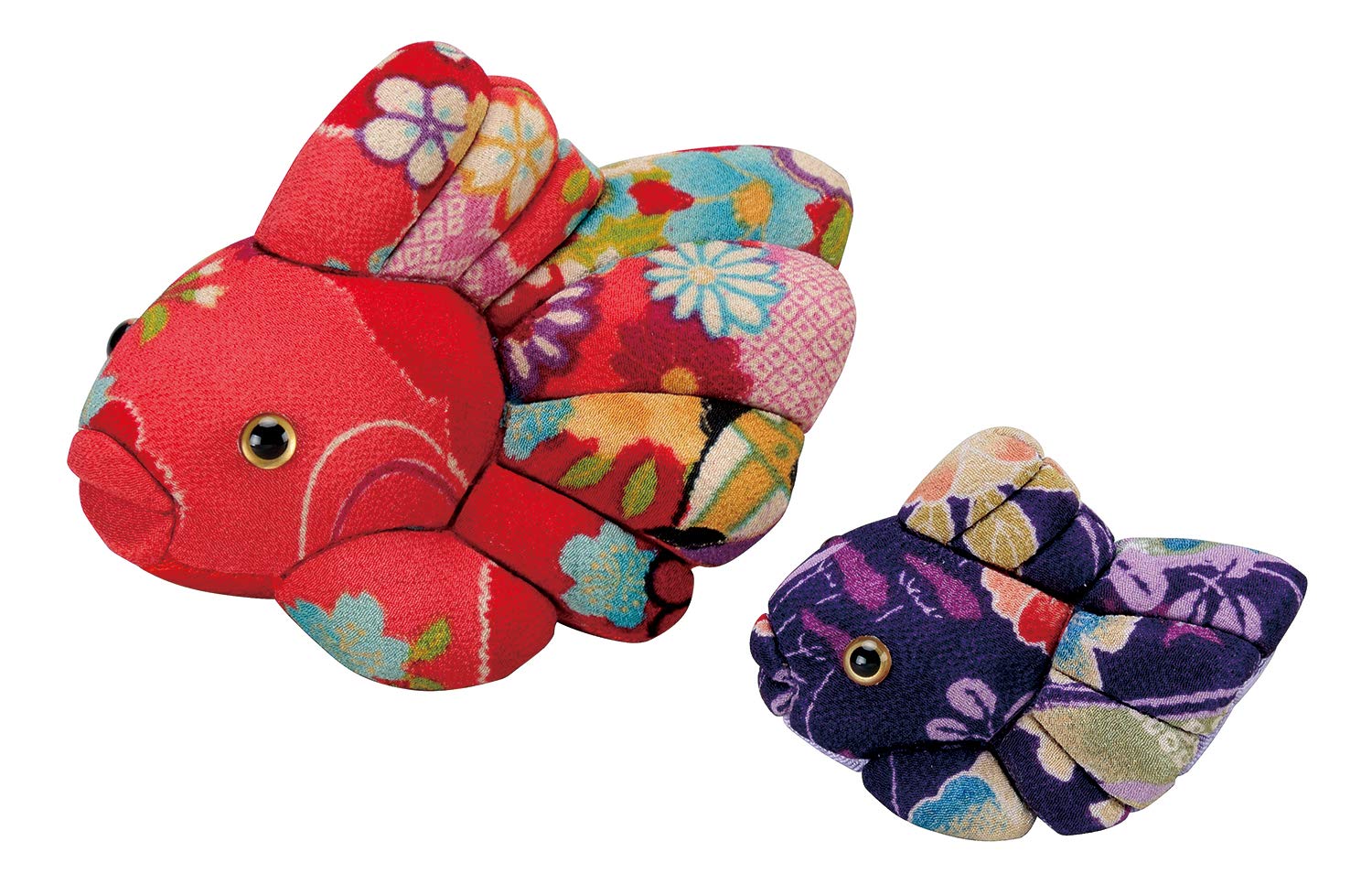 木目込み人形　金魚の親子 Amazon | 木目込み 人形 キットきめこみ 材料 動物 「金魚の親子」制作