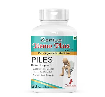 Zenius Piles Capsule for Piles and Bleeding & relief 60 Capsules