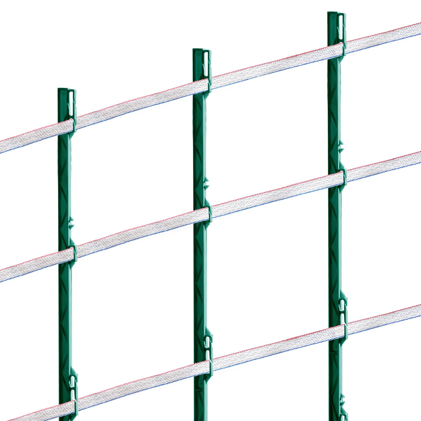 VEVOR Nastro per Recinzione Elettrica, 500 m Filo Polietilene Portatile 19 mm Larghezza 6 Fili in Acciaio Inox con Conduttività e Resistenza alla Ruggine, Linea Corda Recinzione per Cavalli, Bestiame