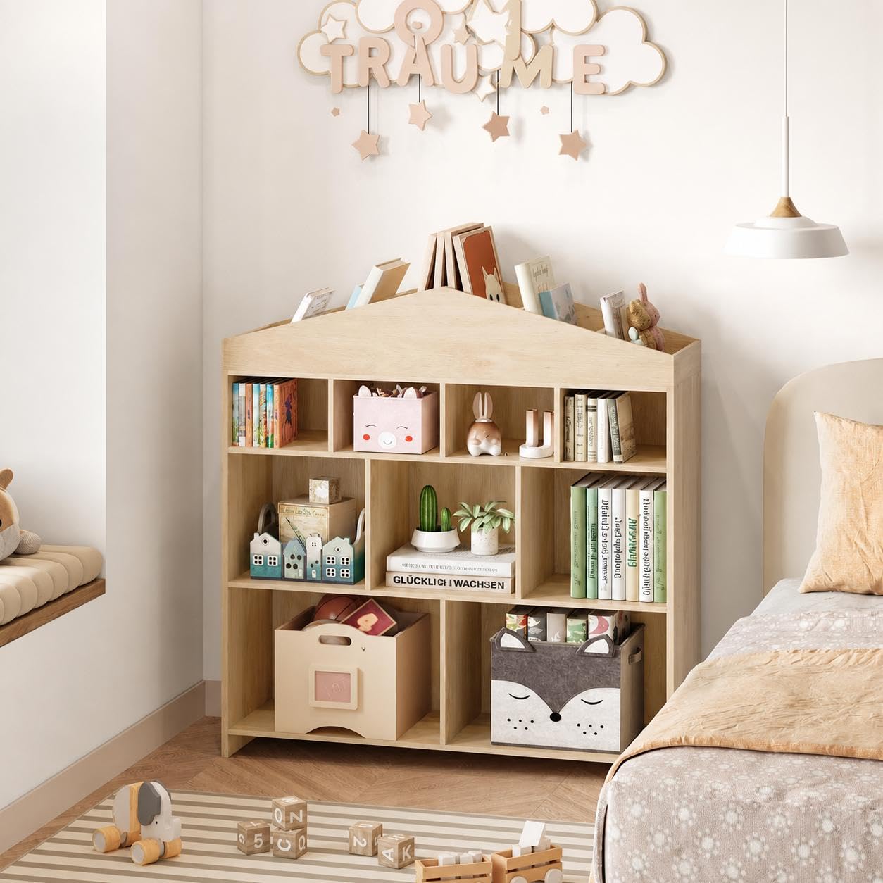 Kinderregal Kinderzimmerregal Hausform, Kinderregal