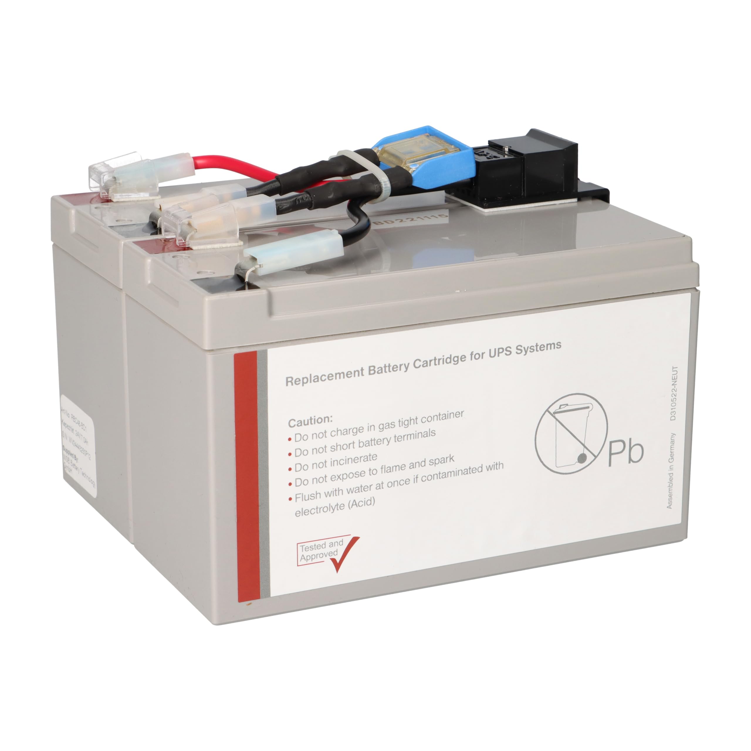 RBC48 Akku plug'n'Play für APC Smart UPS 750 + HP/IBM/Fujitsu USV
