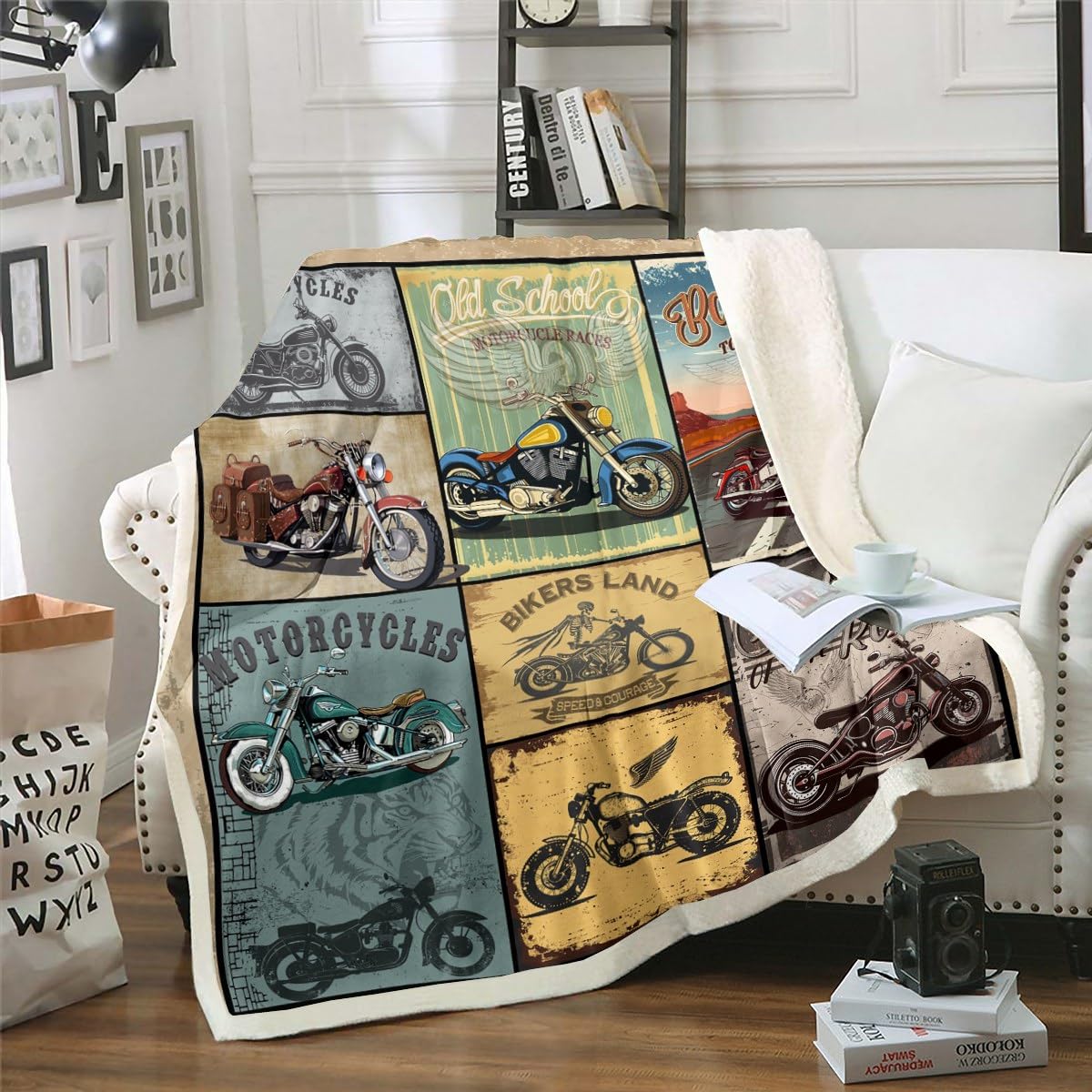 Couverture de moto rétro enfants polaire respirante : fini le froid pendant les pauses