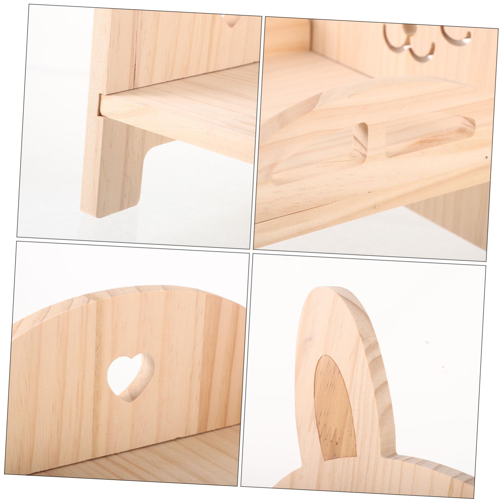 KOMBIUDA Cama de Madera para Cobayas con Escaleras Resistente y Fácil de Cama y para Hámsteres y Pequeños Roedores Jaulas