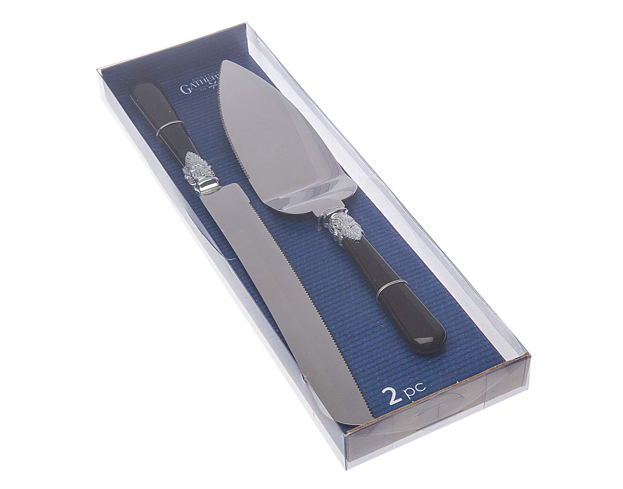 Cake, Pie, Pastry Knife Server Set by Godinger - Black