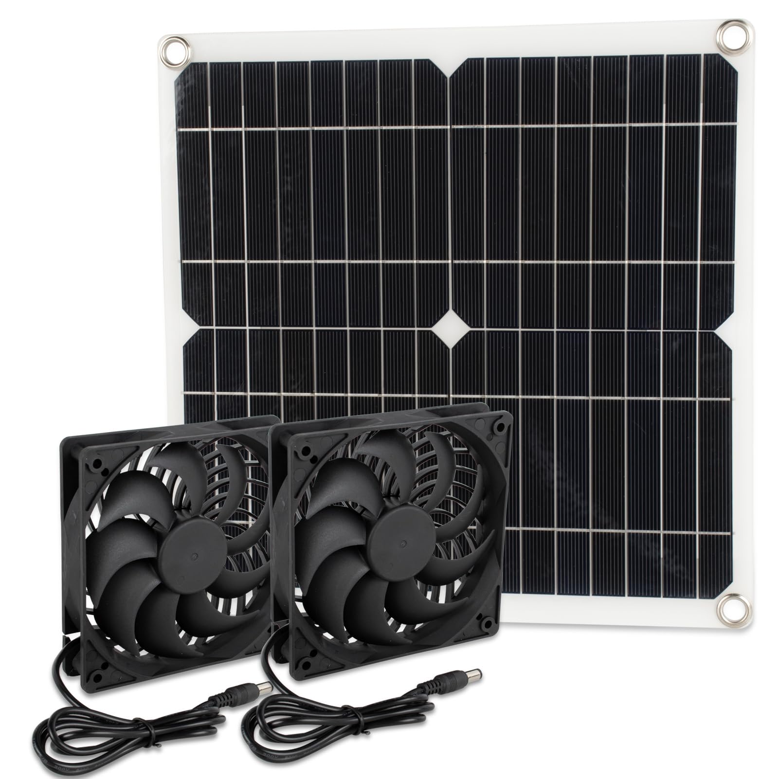 Ventilateur Solaire 12 W d'extraction pour Serre, Poulailler, Fenêtre