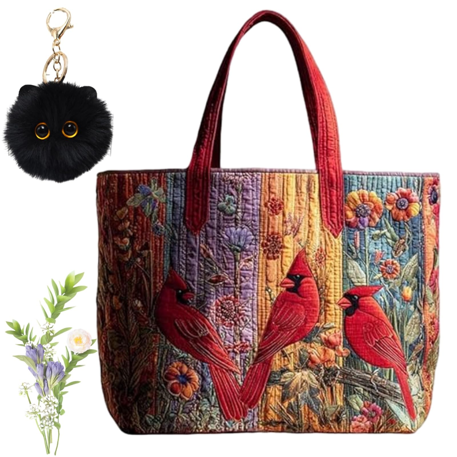 Aiorrax Quilted Bags, Quilted Tote Bag, Quilted Tote Bags for Women, Vintage, Hobo, Lightweight Large Capacity — view 11