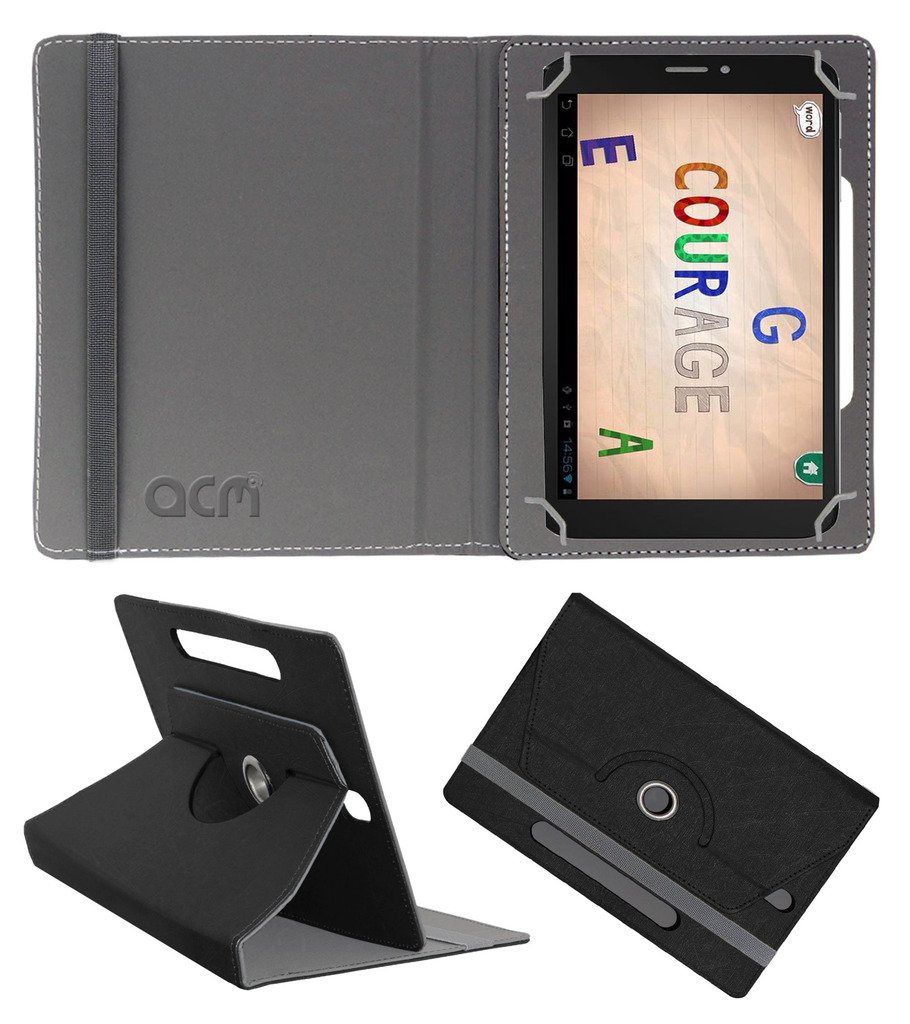 Acm Designer Rotating Leather Flip Case Compatible with Pinig Kids