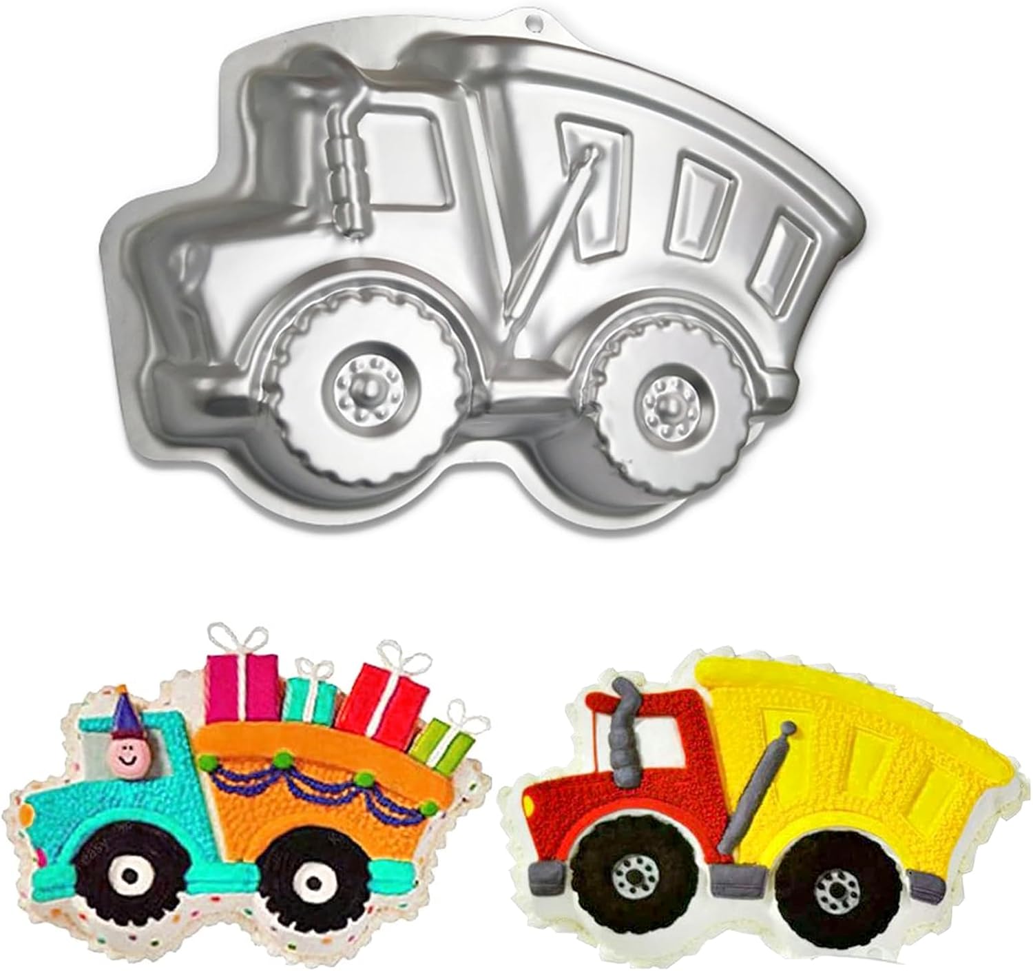 Truck Cake Pan, Kids 3D Birthday Dump truck cake Pan Cake Pan, Aluminum Alloy Cake Molds