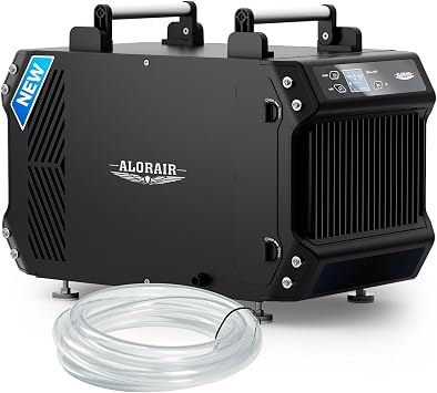 ALORAIR 145 Pints Crawlspace Dehumidifier for Commercial, Galaxy 60 | Auto Defrost, High Capacity, 1,800 Sq. Ft., with Drain Hose, for Basement, Commercial, Industry,
