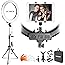 Neewer Ring Light Kit: 18 inches Outer 55W 5500K Dimmable LED Ring Light with Light Stand/iPad Clamp/Soft Tube/Color Filter/C