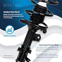 Vista 855 de Detroit Axle - Kit de suspensión delantera de 10 piezas para Chevy Aveo Aveo5 Pontiac G3 Wave 2 Ready Struts Assembly 2 Enlaces de barra