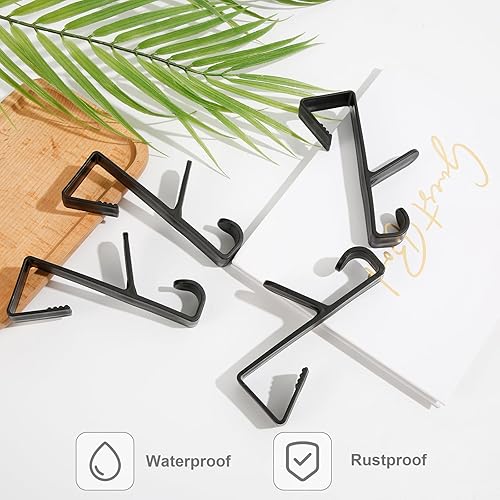 Miniatura 3 de 4 ganchos para colgar sobre la puerta, toallero multifuncional, organizador de alta resistencia, colgador de dormitorio, armario de plástico, gancho