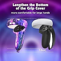 Vista 47 de Relohas Accessories for Oculus Quest 2, VR Accessory Set for Meta Quest 2, Include Controller Grip Leather Cover, VR Shell Cover, Face Cover, The