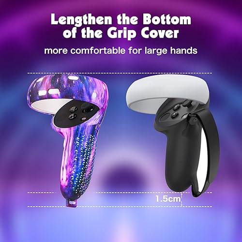 Miniatura 2 de Relohas Accessories for Oculus Quest 2, VR Accessory Set for Meta Quest 2, Include Controller Grip Leather Cover, VR Shell Cover, Face Cover, The