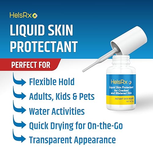 Miniatura 4 de Pegamento Líquido para Vendajes - Gel Reparador de Piel Invisible para Talones Severamente Agrietados y Secos, Pies, Dedos, Raspaduras y Ampollas –