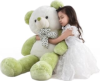 Giant Teddy Bear Large Stuffed Animals Big Teddy Bear 4 Feet Giant Stuffed Animals Large Teddy Bear Stuffed Animal Giant Plush Toys Big Bear Big Stuffed Animals Gifts for Women 47 Inch Green