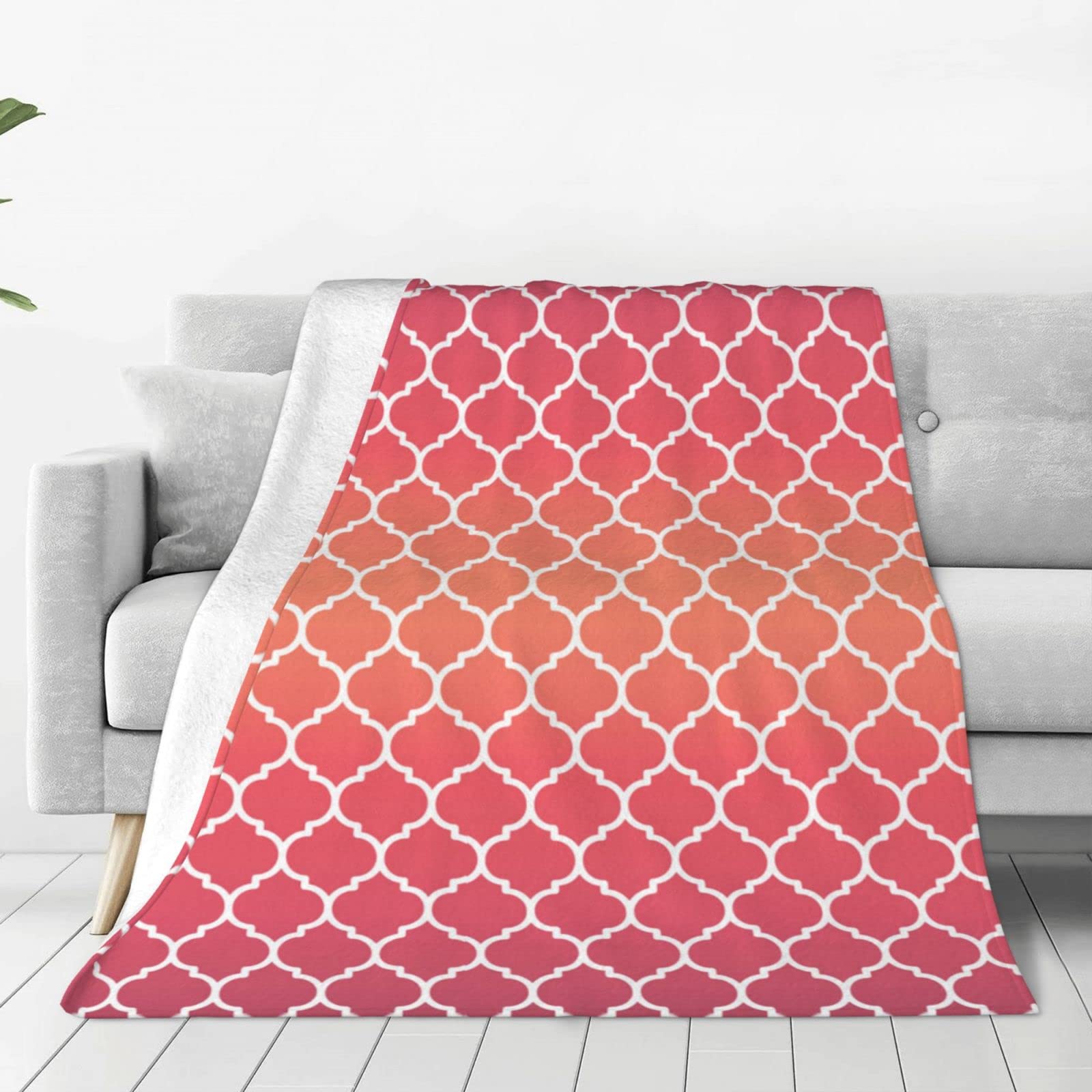 Lsjuee Throw Blanket Wine Red Warm Cozy Soft Lightweight Flannel Fleece Blanket for Bedroom Sofa Room Home Decorative Fuzzy Blanket 60"x50"