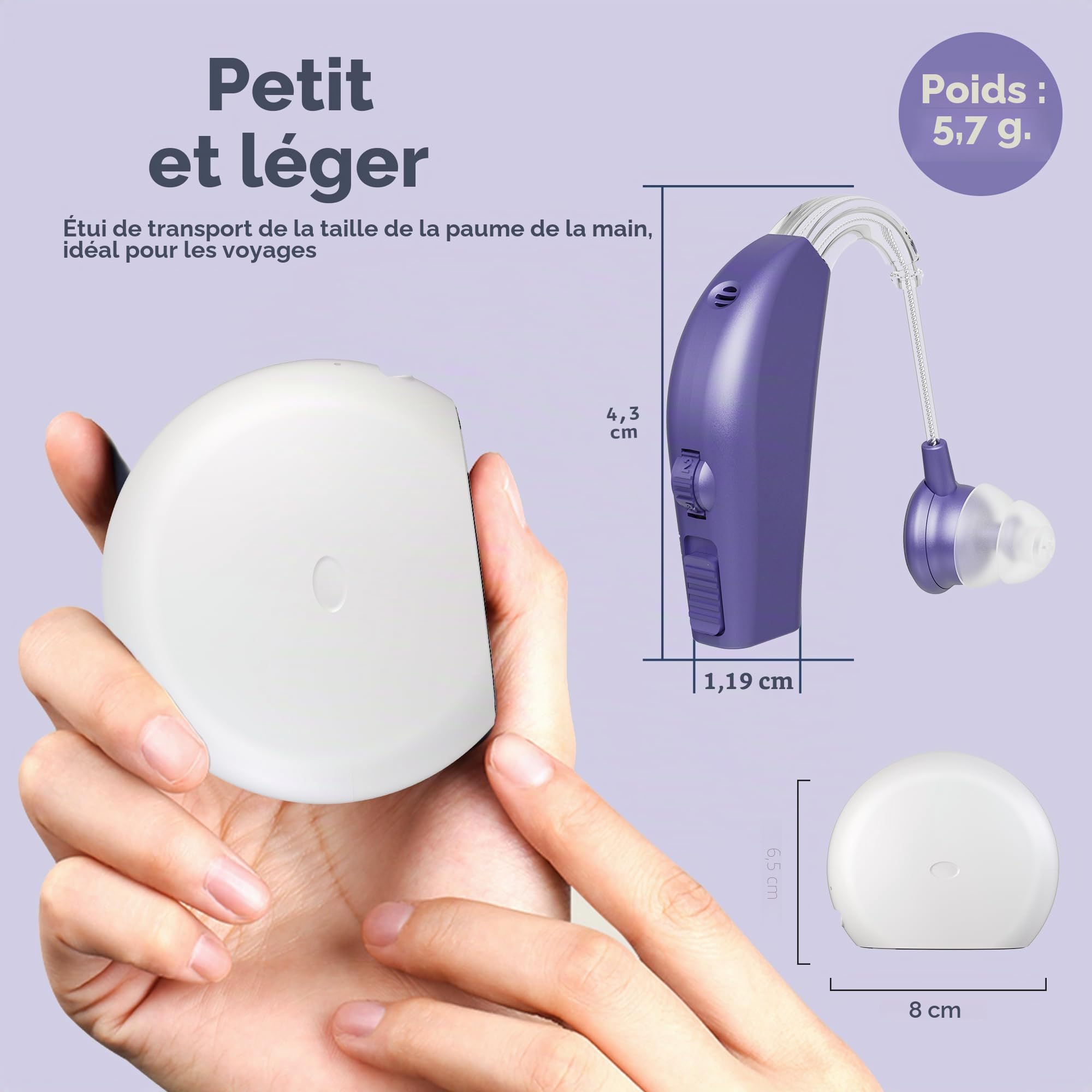 MEDca Premium Active Modèle "ZDB-108 * 2-DP" pour Sports et Plein Air, (Violet)