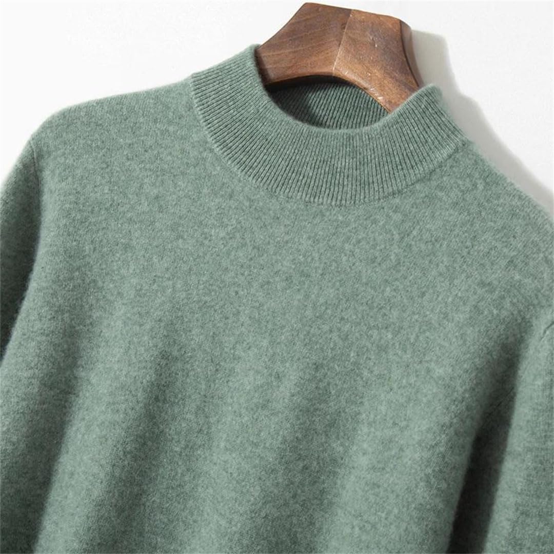 Jersey De Cachemir con Cuello Alto Y Manga Larga para Hombre