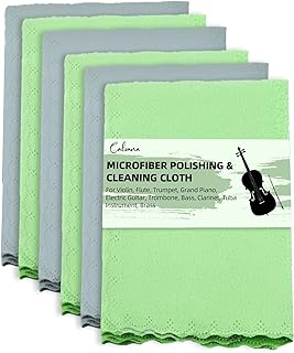 （6-Pack） Gibson Guitar Polishing Cloth,for Flute,Trumpet,Grand Piano,Acoustic Guitars,Electric Guitar,Trombone,Violin,Bass,Clarinet,Tuba Instrument,Brass Instruments Cleaning Kit Accessories