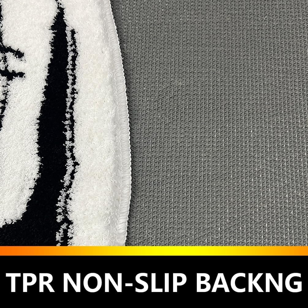 Car Shaped Bath Mats for Bathroom,Soft Shaggy Bath Rug Non Slip Entry Door Mat Home Decor Unique Funny Cartoon Thick Plush Area Rugs for Kids Bedroom,Living Room,Bedside,Playroom 25" x 39"