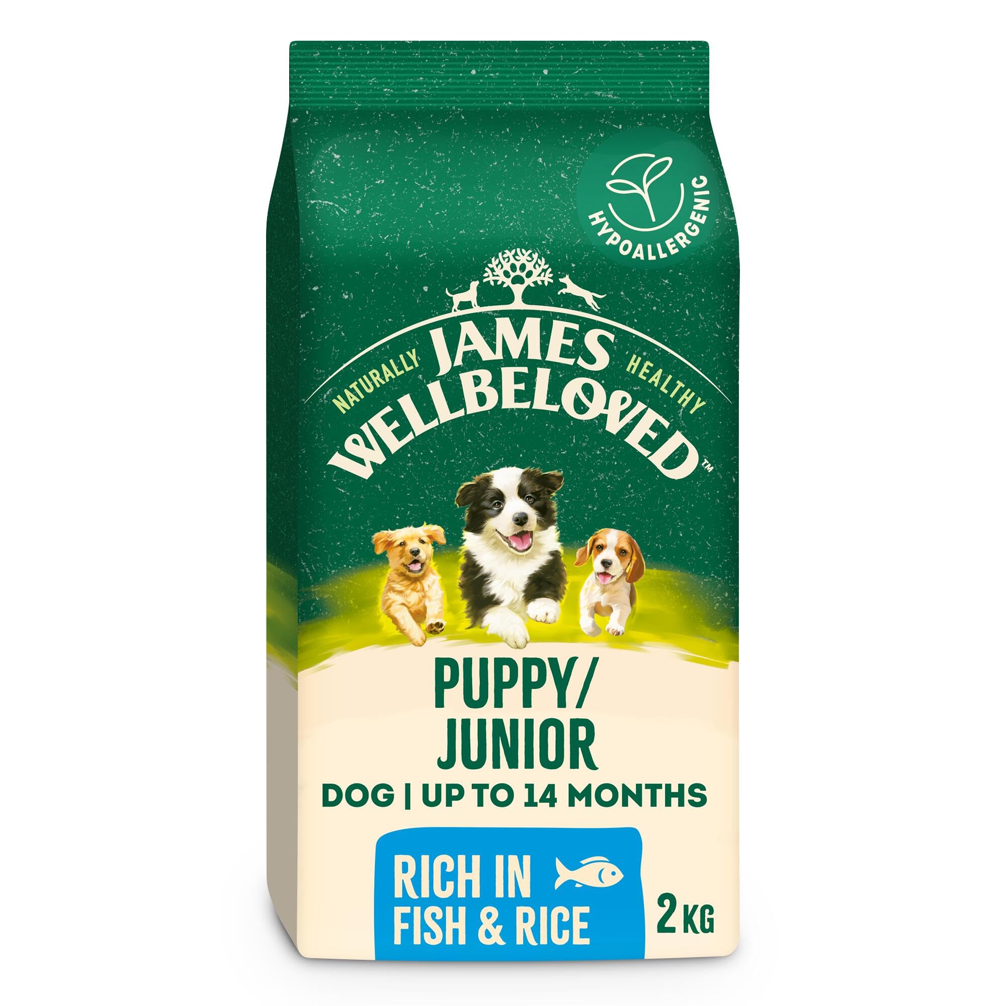 James Wellbeloved Dog Puppy Hypoallergenic Dry Food Fish And Rice 2 Kg 5000166159852