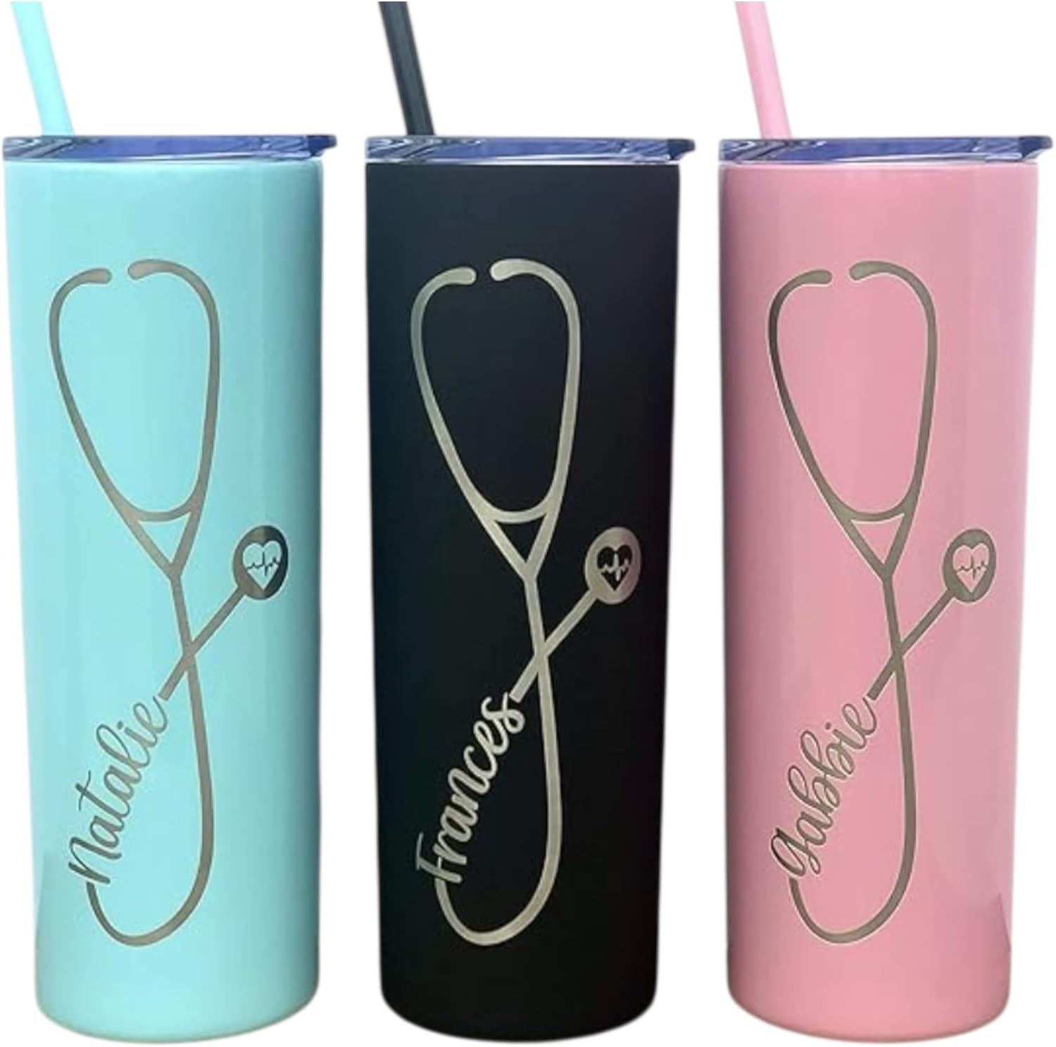Maars Laser Engraved Personalized 20 or 22 oz Tumbler with lid and straw – Doctor or Nurse Gift, Medical Assistant Tumbler, Graduate Gift