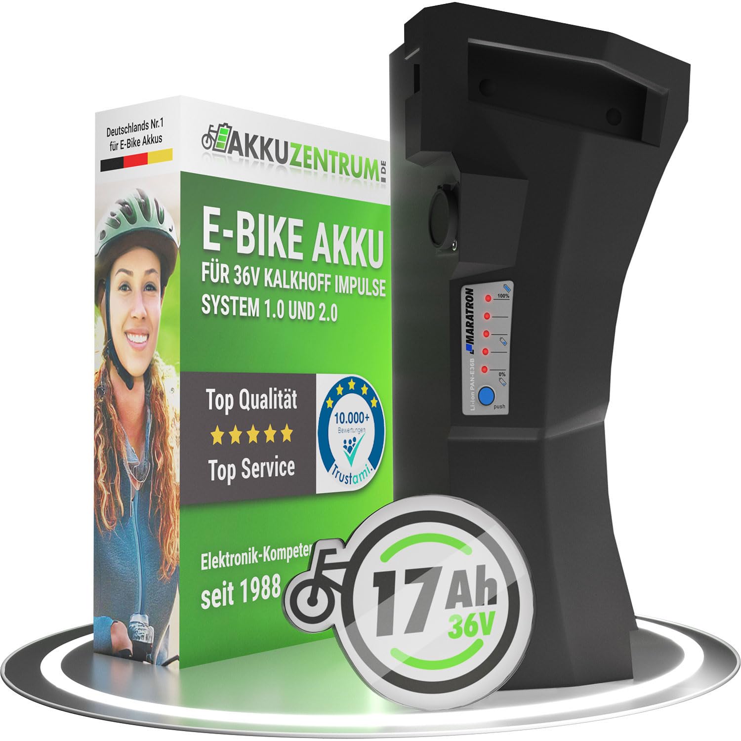 akku gazelle fahrrad Ersatz-Akku für E-Bikes von Gazelle, Raleigh, Kalkhoff u.a. 36V 17,5Ah von Maratron Sonstiges Bruder Joss Stone Agent & Size:M1 - White