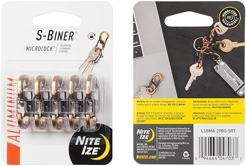 Miniatura 7 de Nite IZE S-Biner MicroLock Portallaves con Cerradura