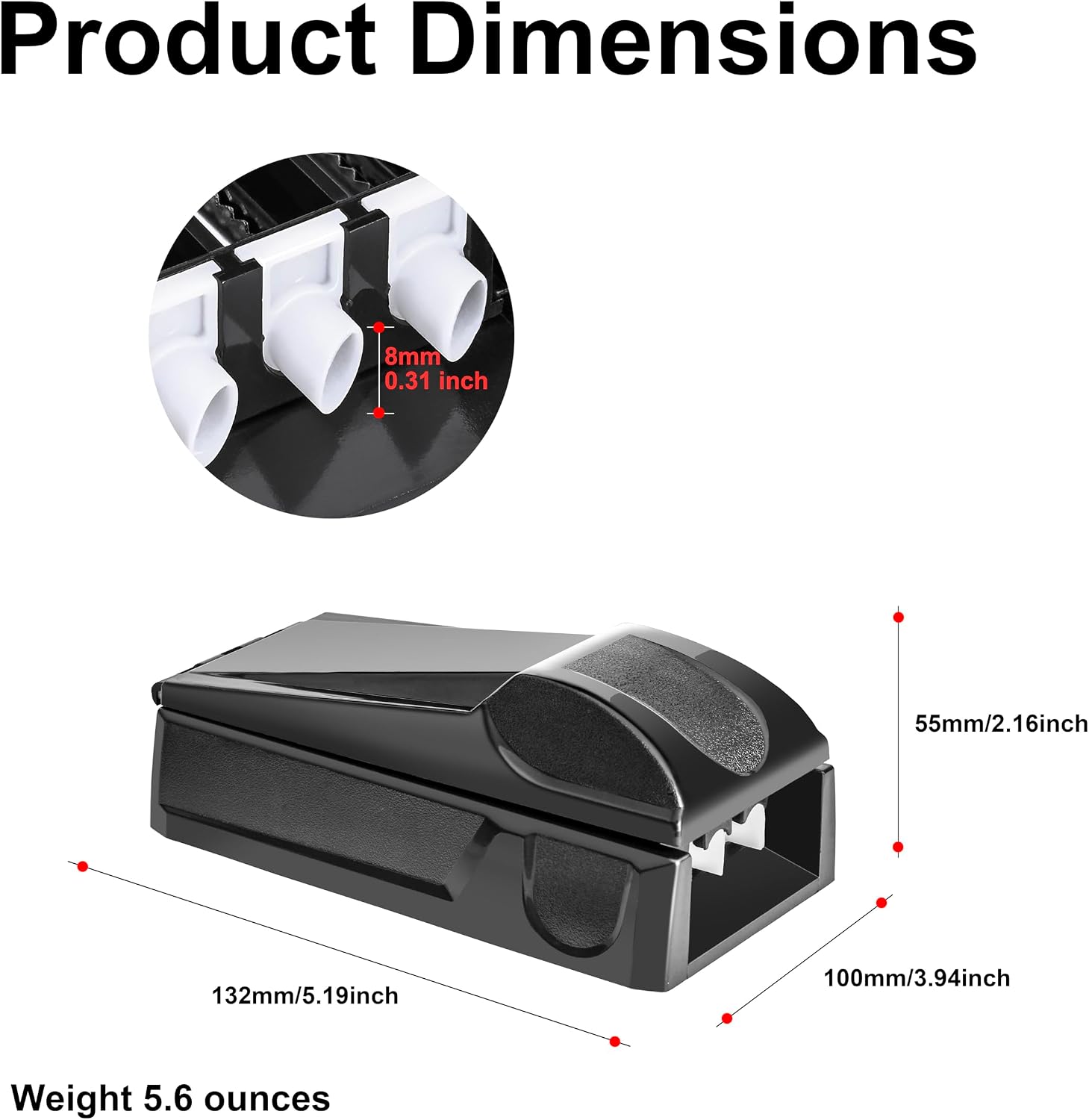 3-Slot Cigarette Injector Machine with 30 Count Unbleached Filter Tubes, Cigarette Maker Rolling Machine with 84mm Classic Tobacco Tubes, 3 Cigarette at Once