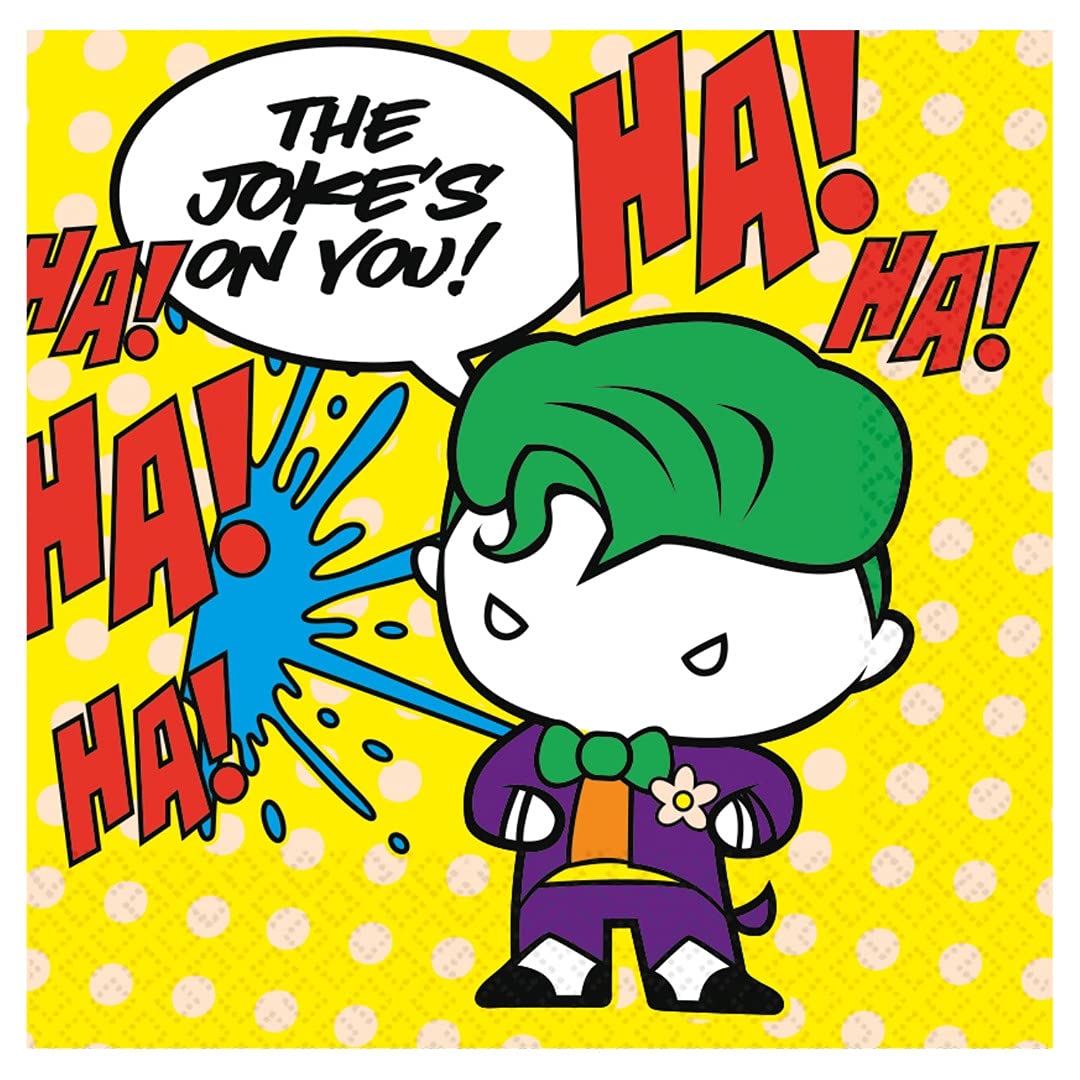 (PKT) Child DC Batman vs Joker Luncheon Napkins