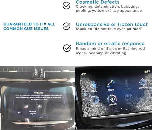 Miniatura 13 de Cuescreens Cadillac CUE - Reemplazo de pantalla táctil premium, modo dual, sin gel, pantalla ultra sensible con kit de herramientas de grado