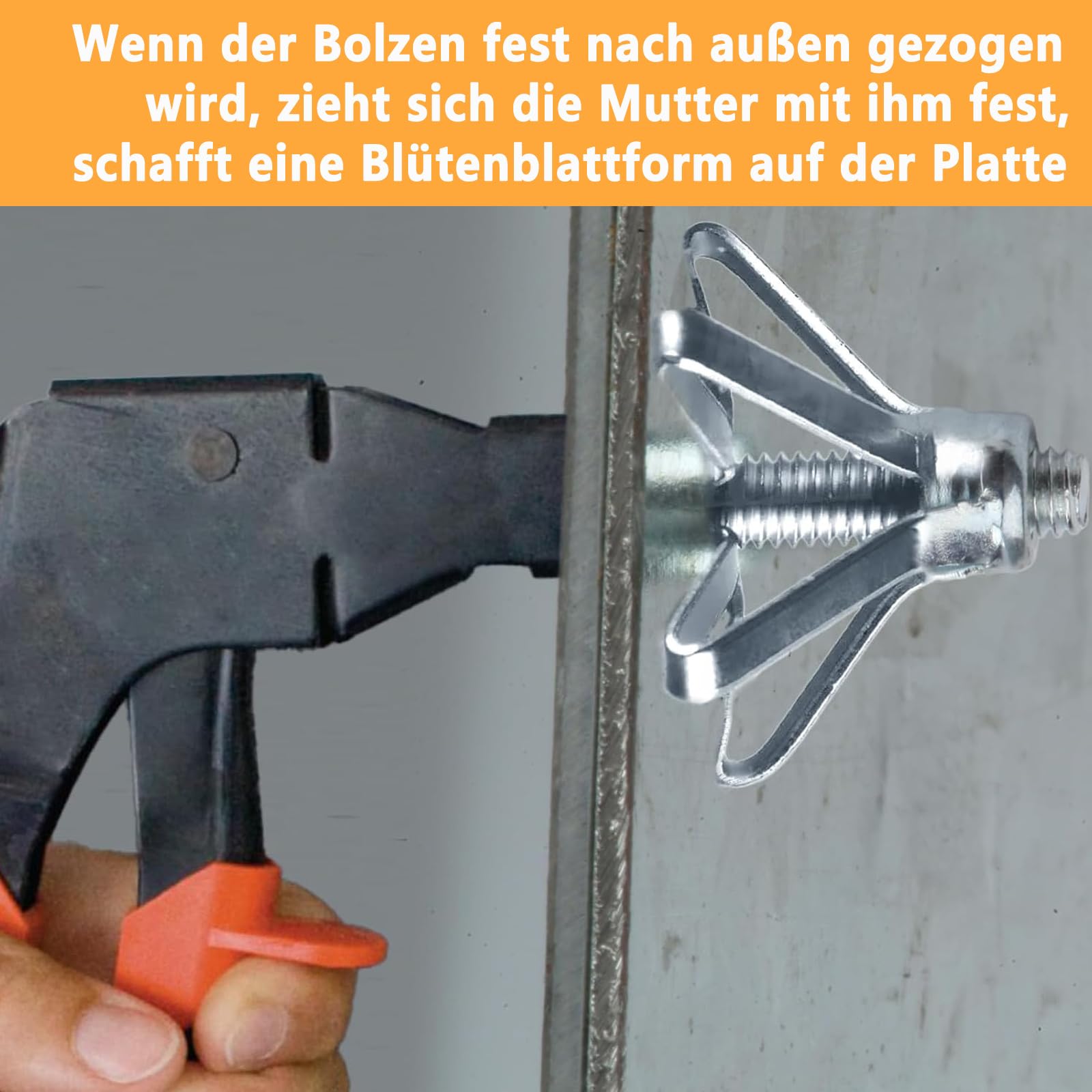 Baven 25 Stück Metall Hohlraumdübel Schrauben Gipskarton