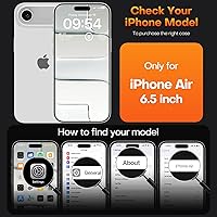 Vista 199 de TAURI Funda magnética 2 en 1 transparente para iPhone 14 Pro, compatible con Magsafe [no amarillenta] con protector de pantalla, protección de grado