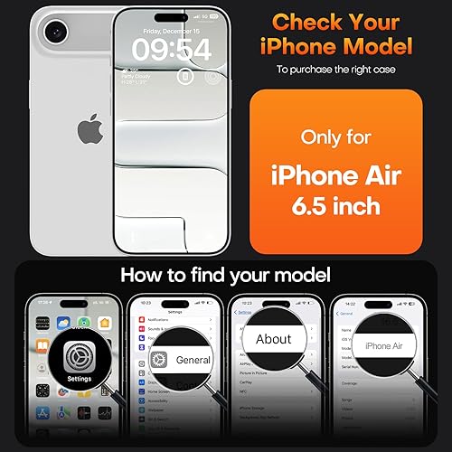 Miniatura 220 de TAURI Funda 3 en 1 para iPhone 13 Pro, [no amarilla] con 2 protectores de pantalla, funda delgada a prueba de golpes para iPhone 13 Pro, color negro