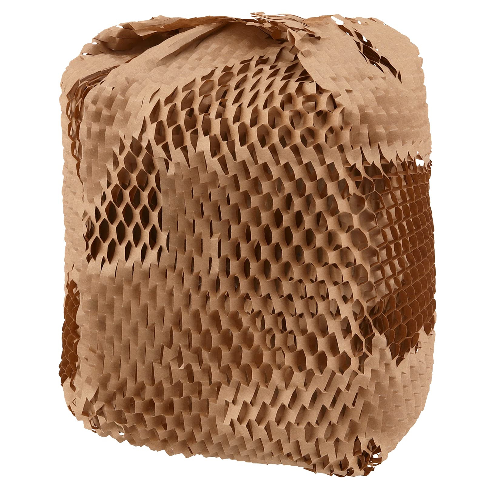 MUKLEI Rotolo di carta per imballaggio a nido d'ape, 30 cm x 100 m, carta ammortizzante a nido d'ape, marrone perforato per imballaggio, spedizione, trasloco