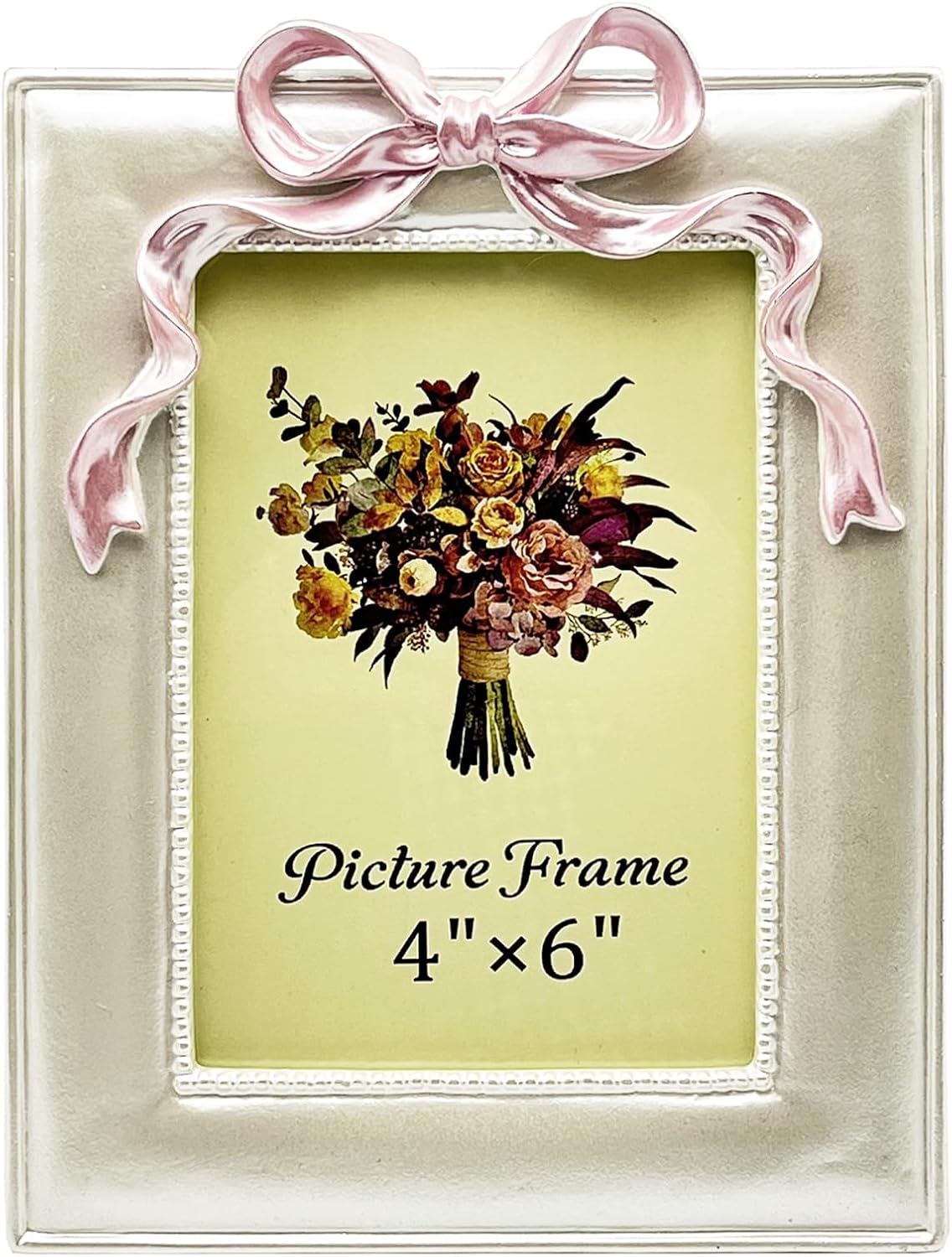 JANDERART Vintage Picture Frame 4×6 Inch, Ornate Cute Photo Frames with Glass Fr…