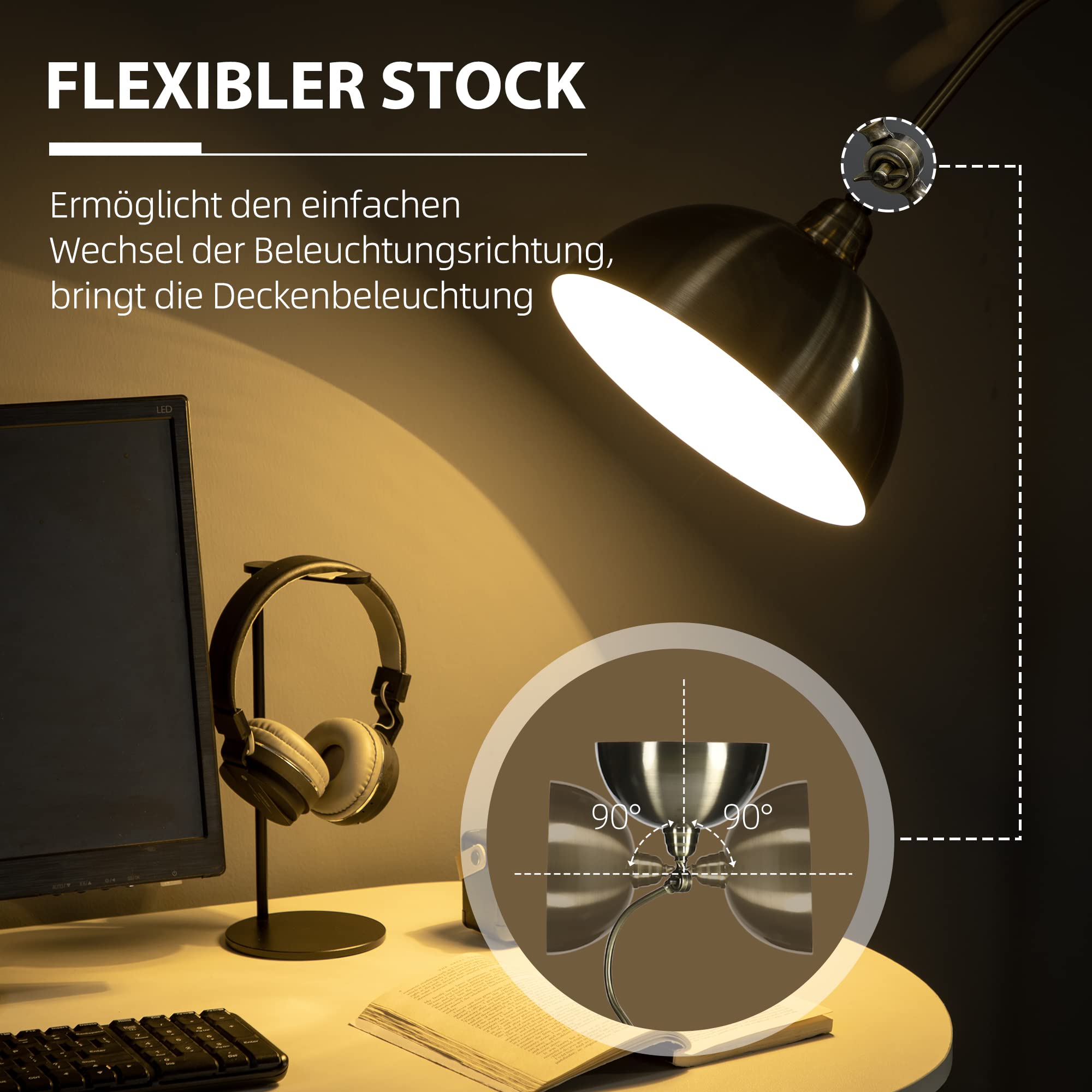 HOMCOM vloerlamp 53 cm x 53 cm x 144 cm HOMCOM vloerlamp 53 cm x 53 cm x 144 cm