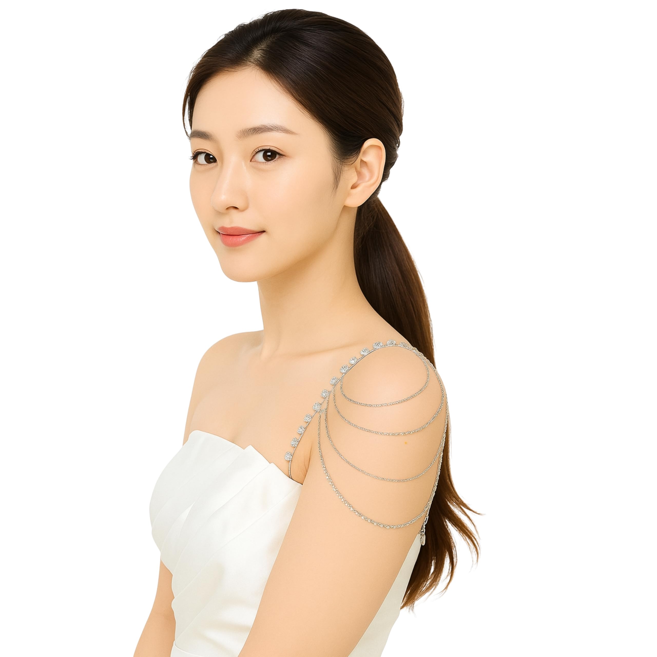 2Pc Elegant Crystal Shoulder Chain Bra Strap – Detachable Jewelry Strap for Dresses, Tops & Gowns – Anti-Slip, Adjustable & Comfortable Fit-image-20